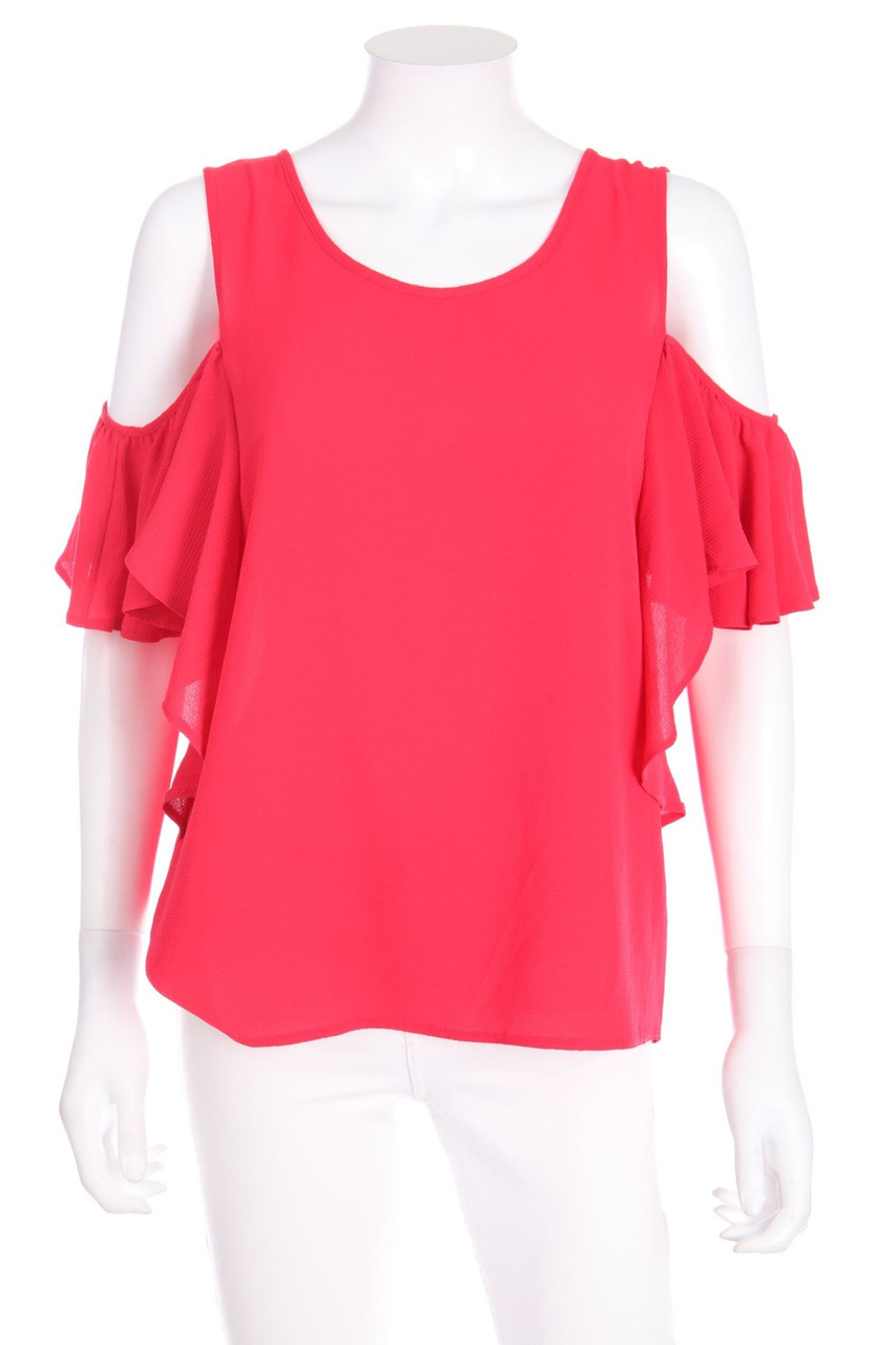 LADY BLUSH - Bluse mit Volants - D 42