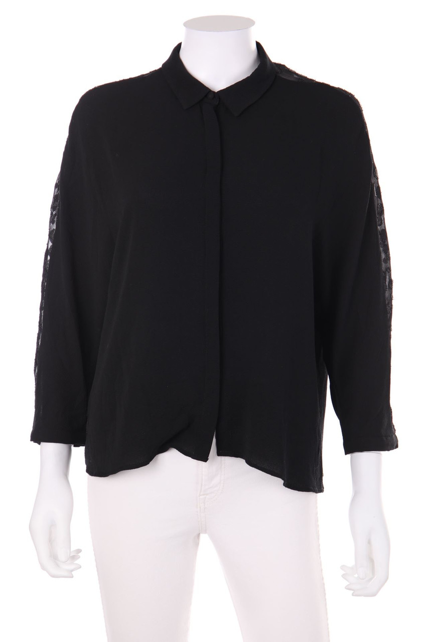 KOTON - Bluse mit 3/4-Ärmel mit Metallic-Effekt - D 40