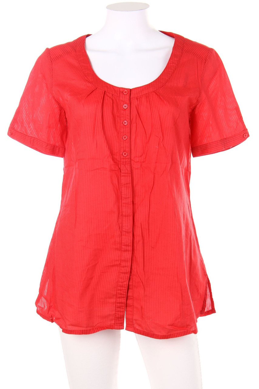 TCM - Kurzarm-Bluse mit Streifen - D 36-38