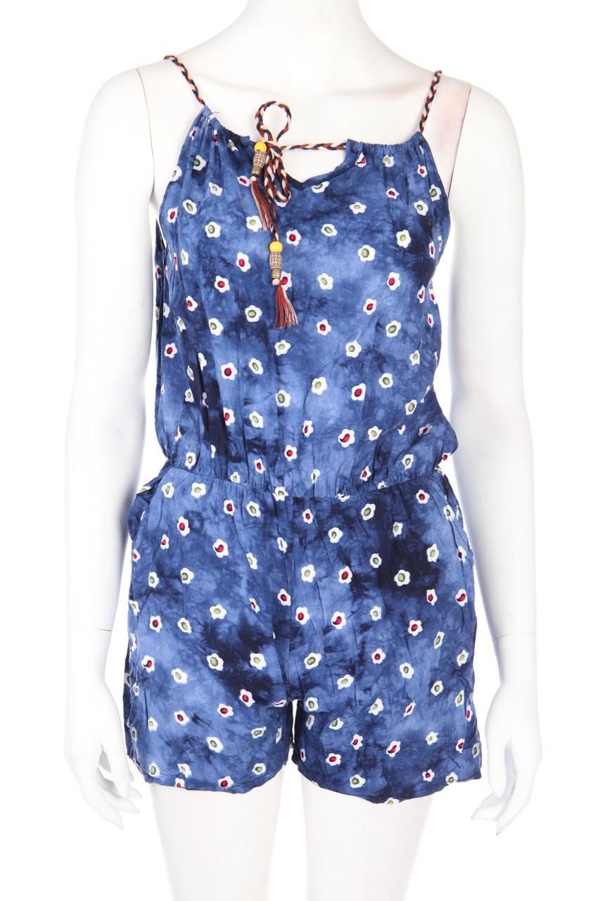 Ohne Label - Playsuit mit floralem Muster - S