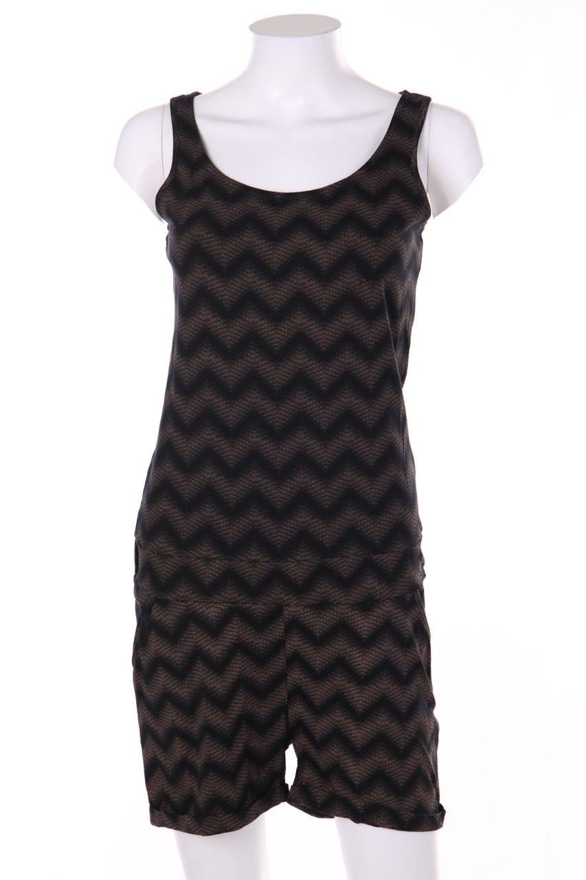 BLIND DATE - Playsuit aus Baumwoll-Mix mit Zickzack-Muster - S