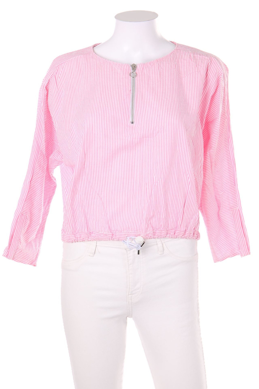 ZARA TRF - Bluse aus Baumwolle mit Tunnelzug - XS