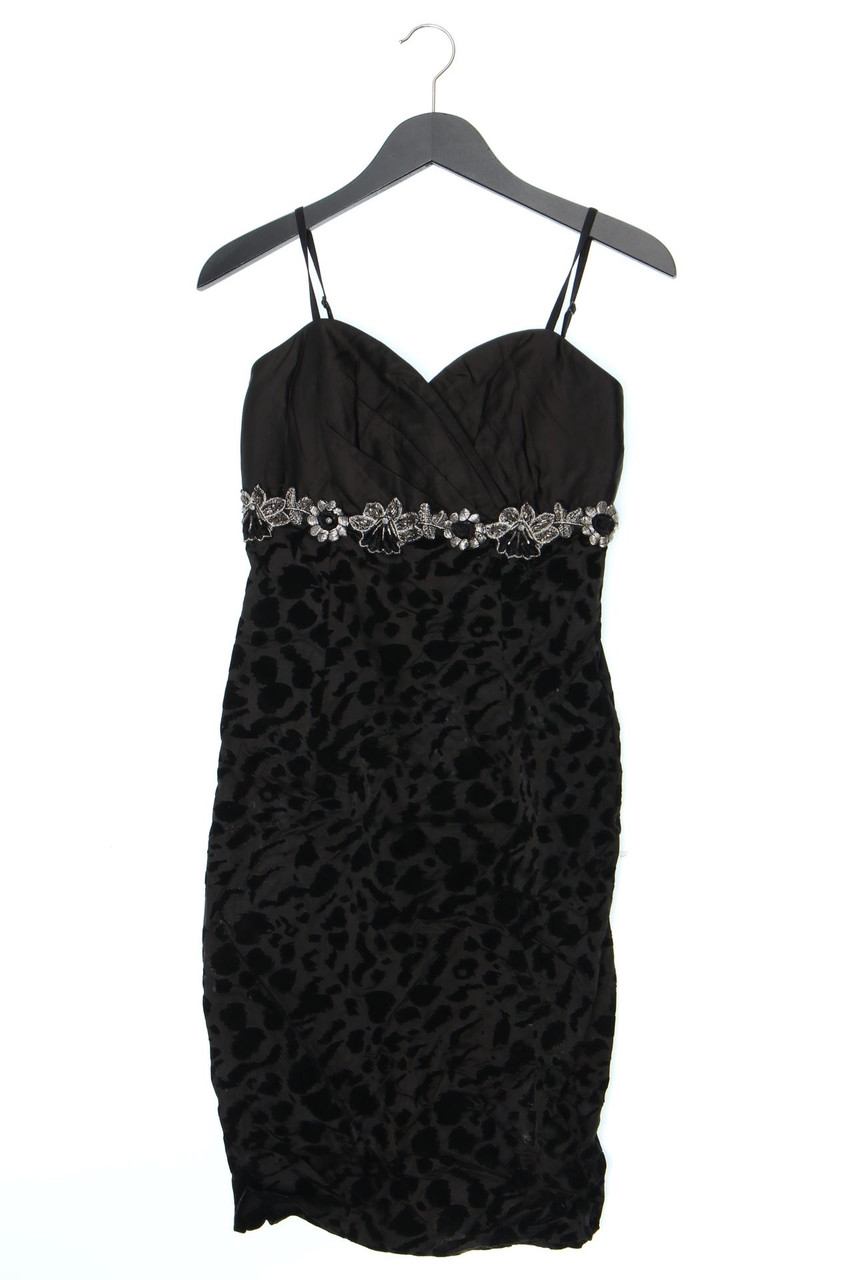 butik dayi - Abendkleid mit Samt mit Applikationen - D 38