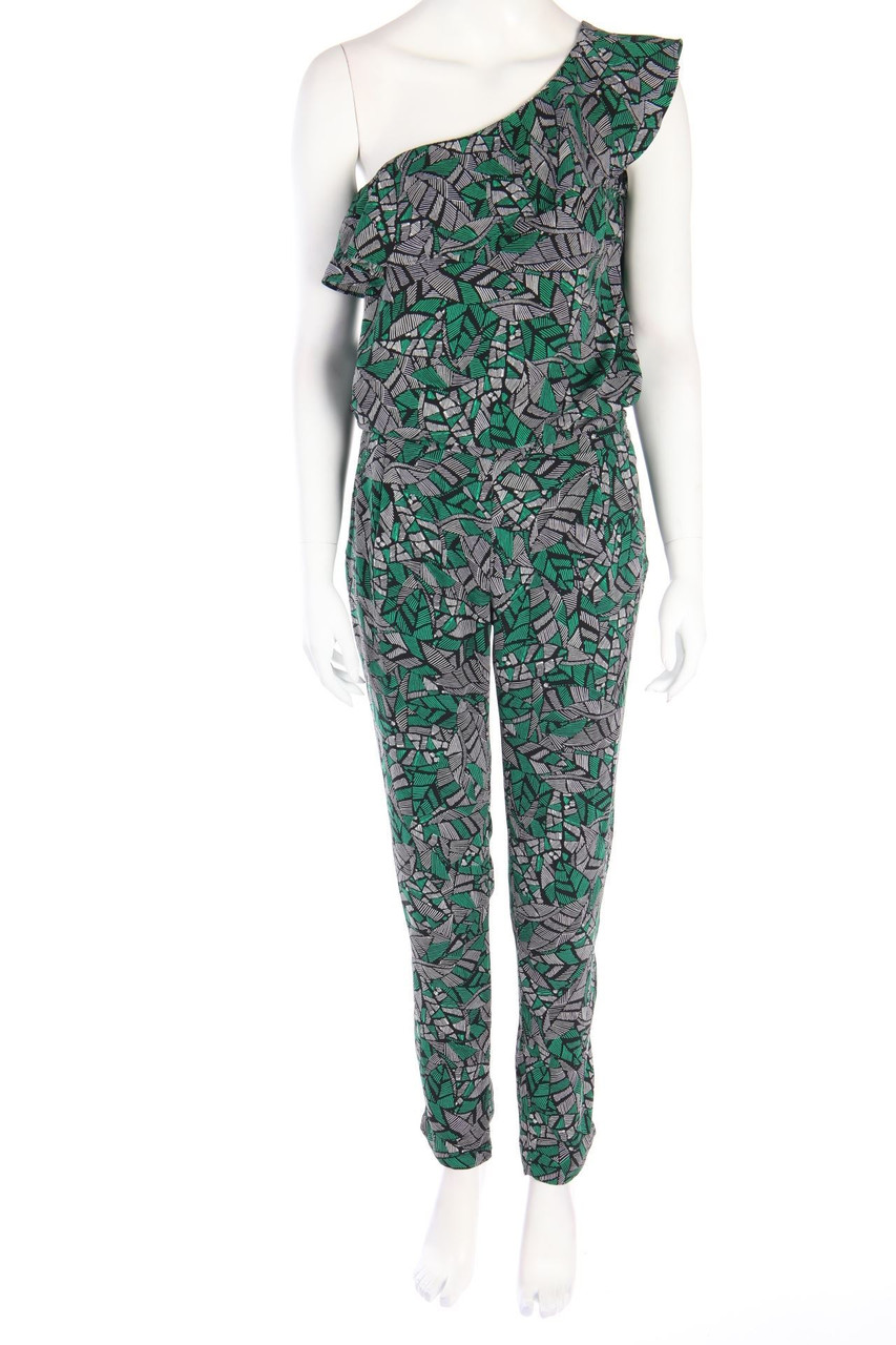 promod - One Shoulder-Jumpsuit mit Print - D 38