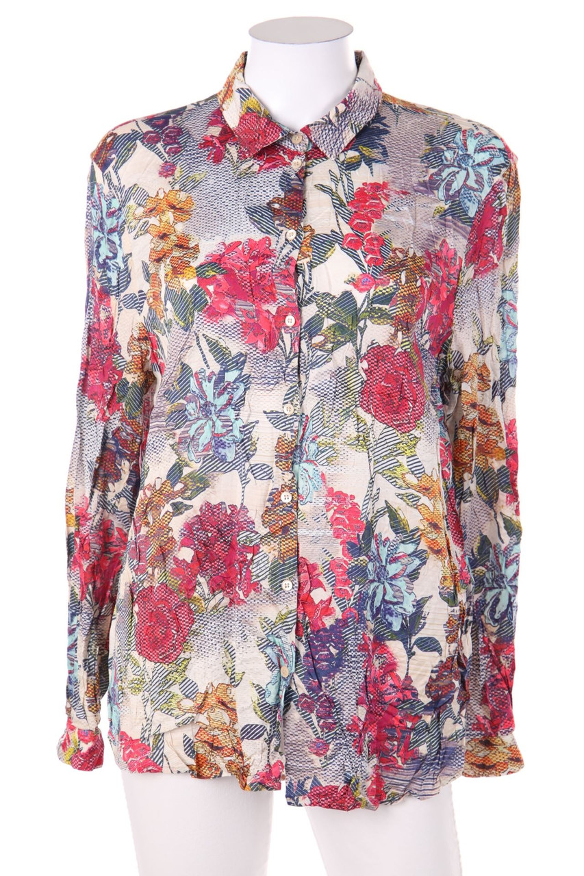 BASLER - Bluse mit floralem Muster - L