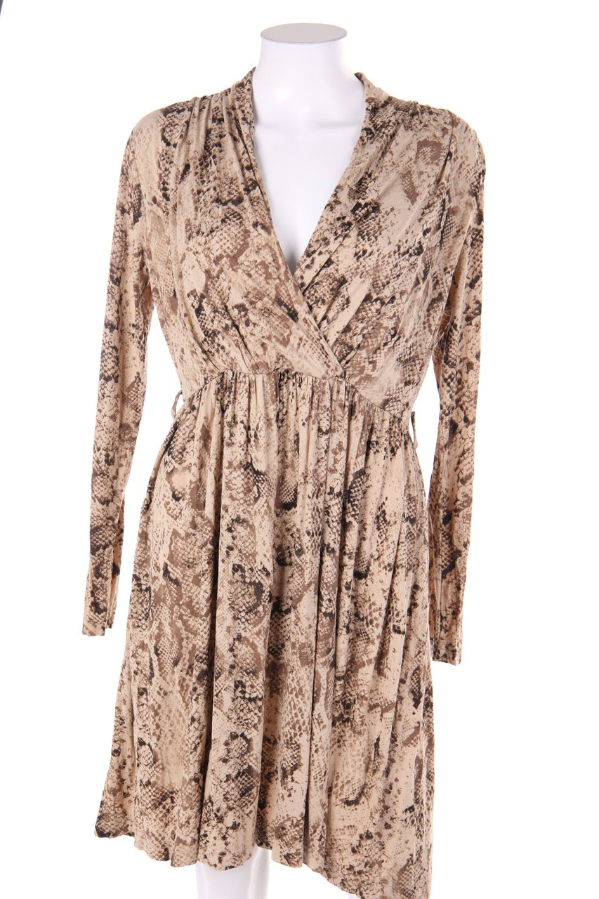 BIAGGINI Charles Vögele - Kleid mit Animal-Print aus Viskose - D 38