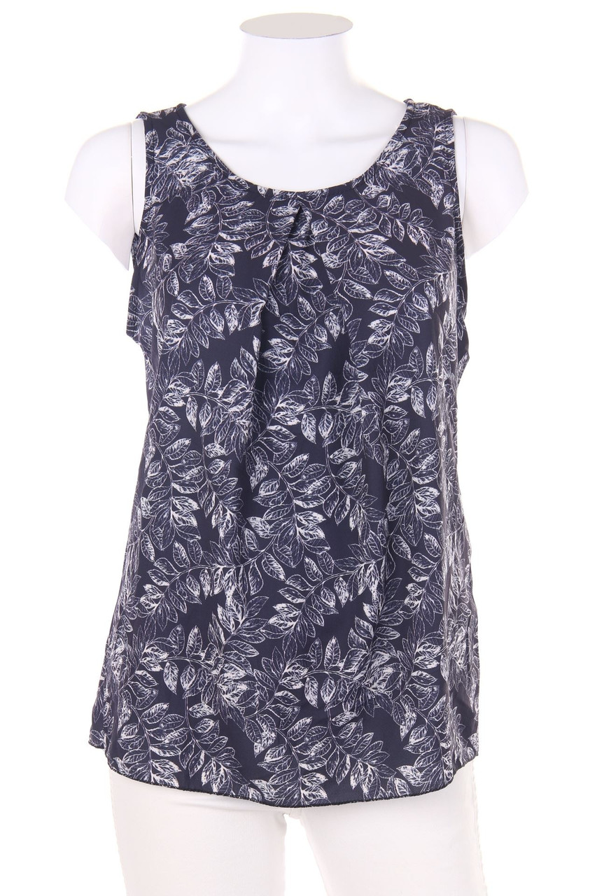 zebra - Print-Top mit Falten - M