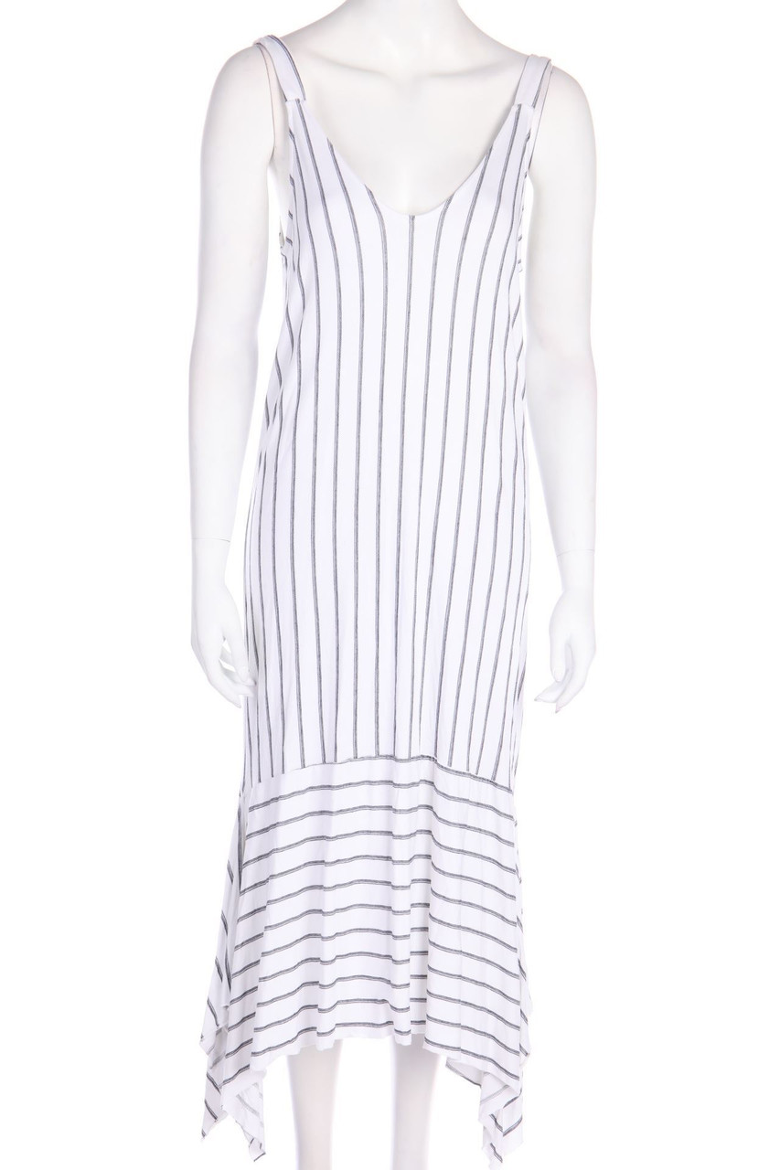 MANGO - Midikleid mit Volants - L