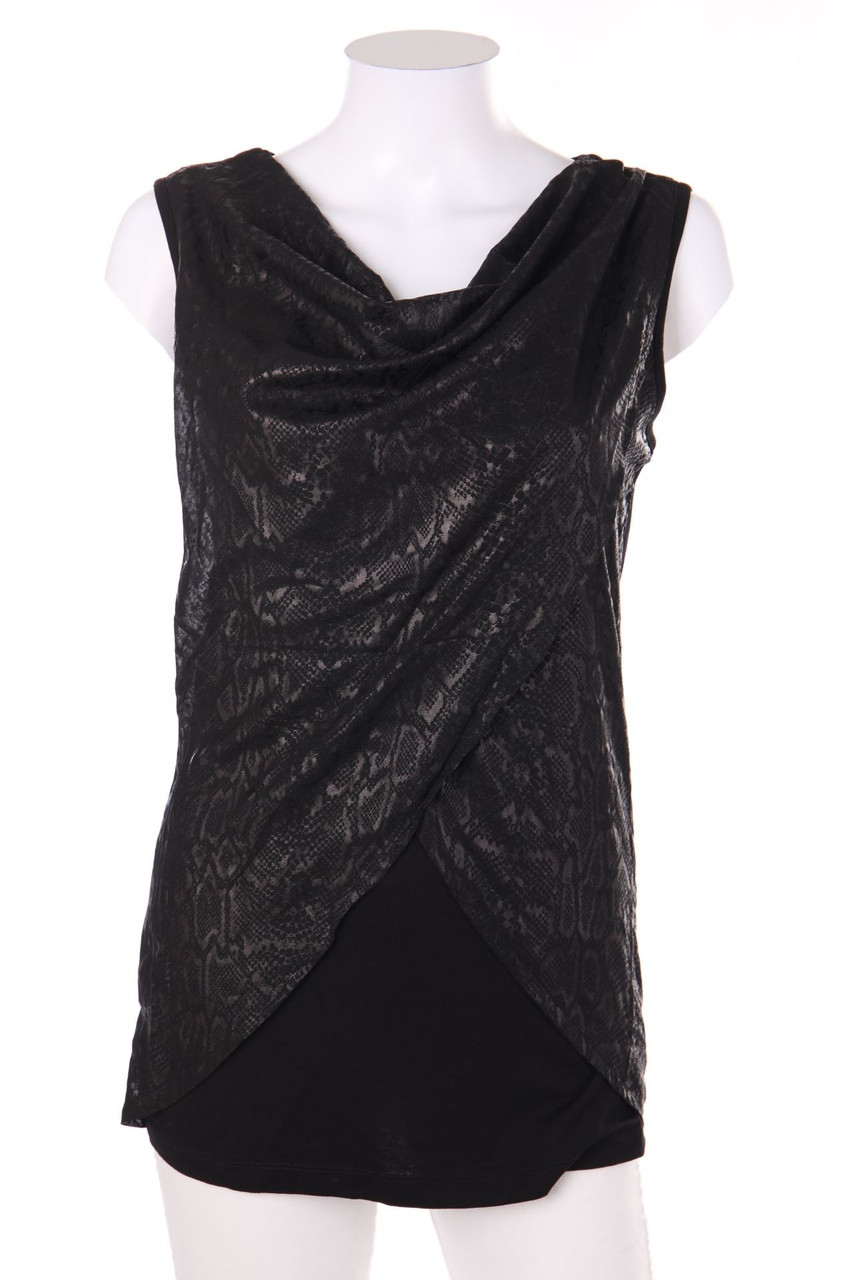 MORGAN - Top mit Wasserfall-Ausschnitt - S