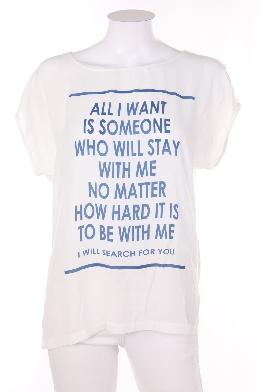 RAINBOW - Shirt mit Statement-Print - D 40-42