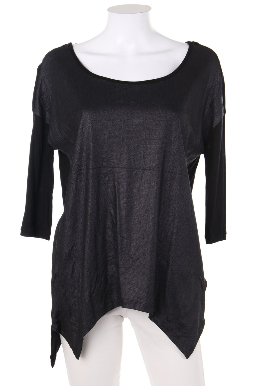 TOM TAILOR Denim - Batwing-Shirt mit 3/4-Ärmel mit asymmetrischem Schnitt - S