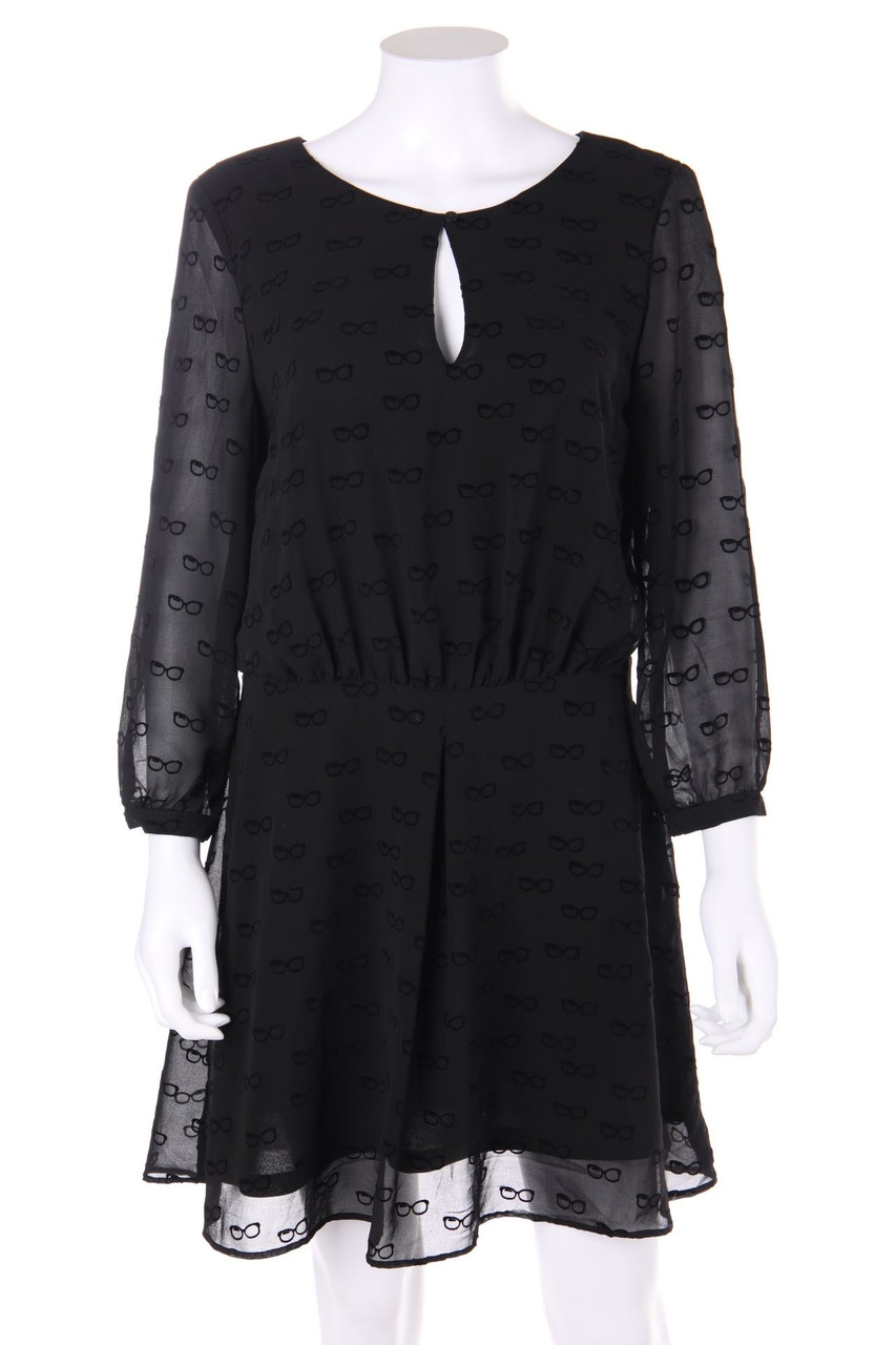 MANGO COLLECTION - Chiffon-Kleid mit Print - M