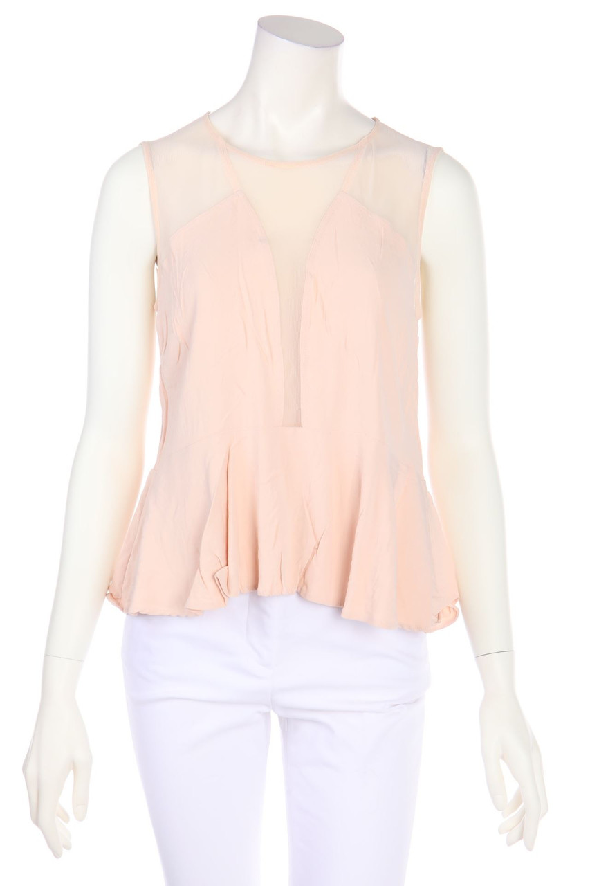 sandro PARIS - Blusentop mit Mesh-Einsatz - D 38