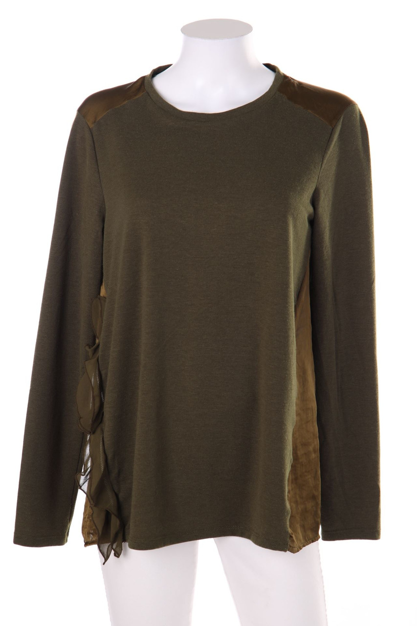 ZARA - Longsleeve-Shirt mit Rüschen - M