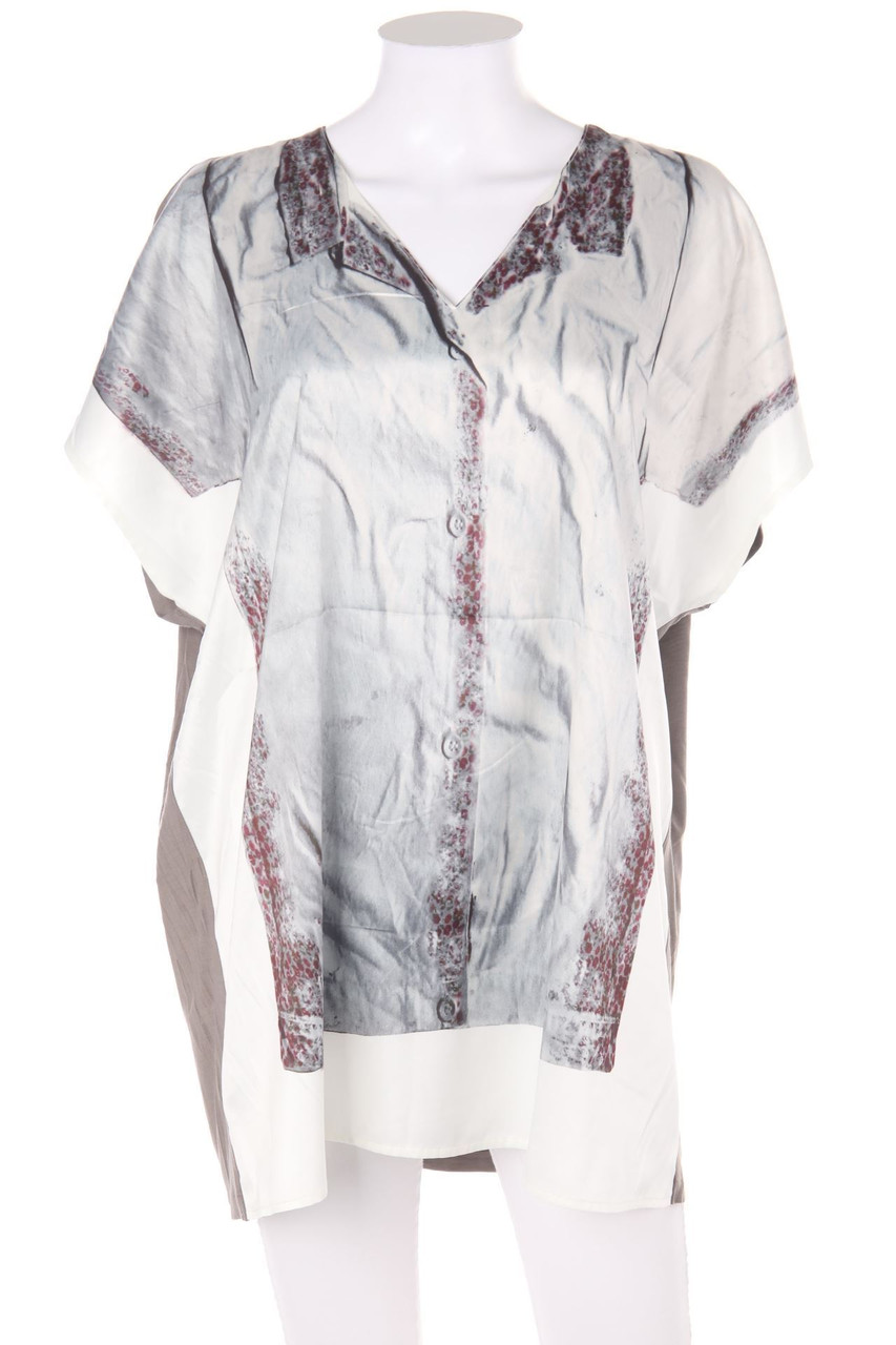 Elena Miró - Kurzarm-Bluse mit Muster - D 48