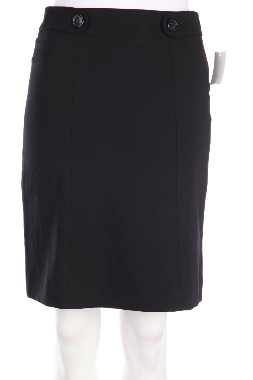 HUGO HUGO BOSS - Bleistift-Rock aus Woll-Mix mit Riegeln - D 34