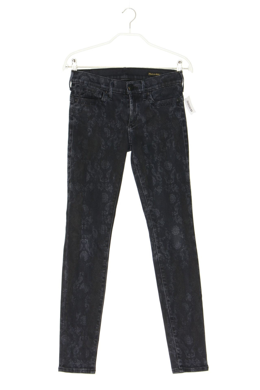 TRUE RELIGION - Used Look Skinny-Jeans mit Print - W28