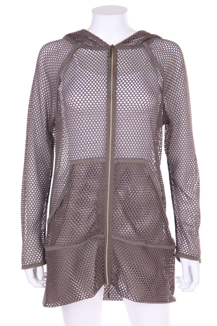 ouí - Hoodie-Sweatjacke aus Mesh - D 42