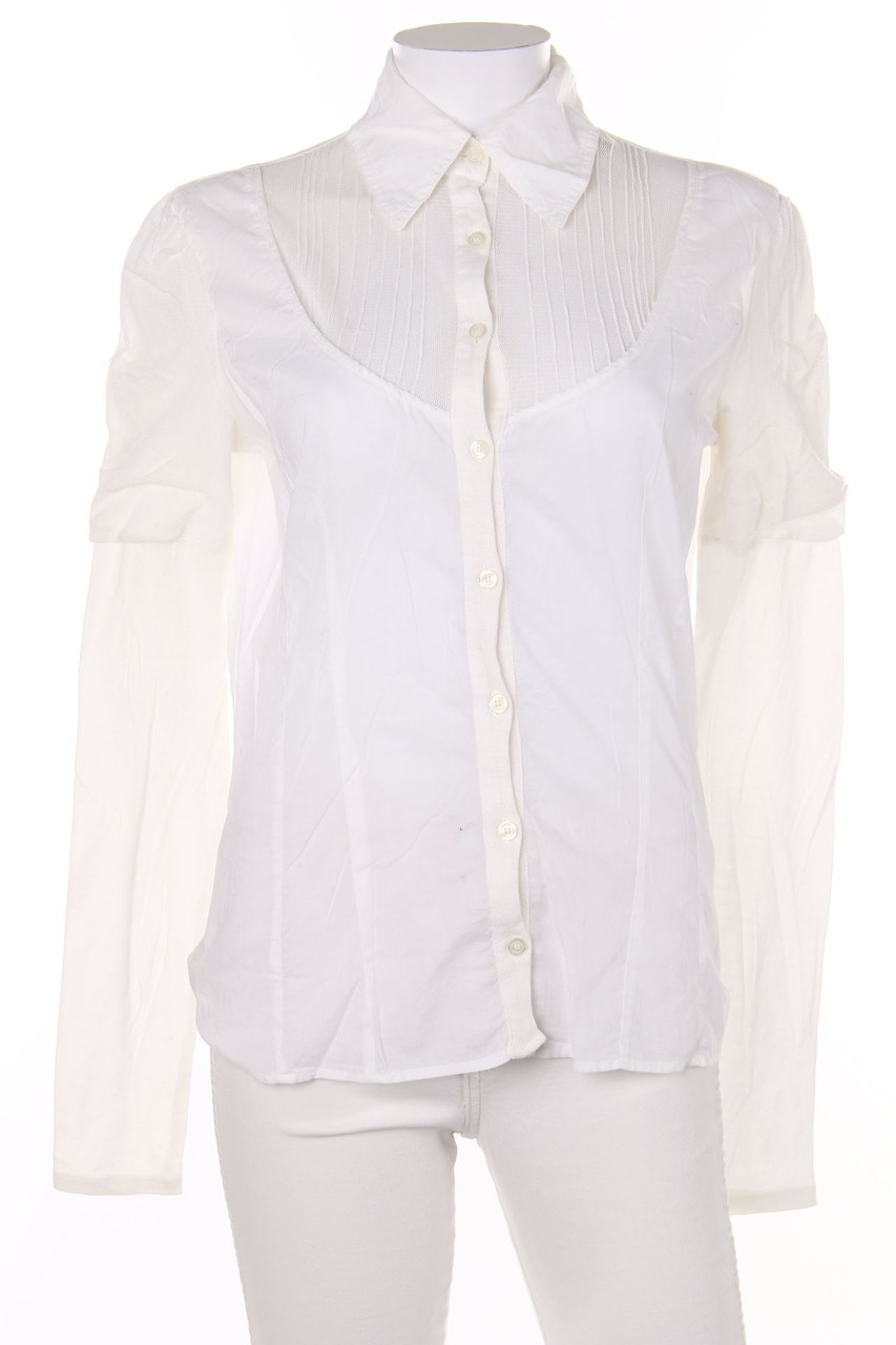 MAX&Co. - Bluse mit Spitzen-Einsatz - M