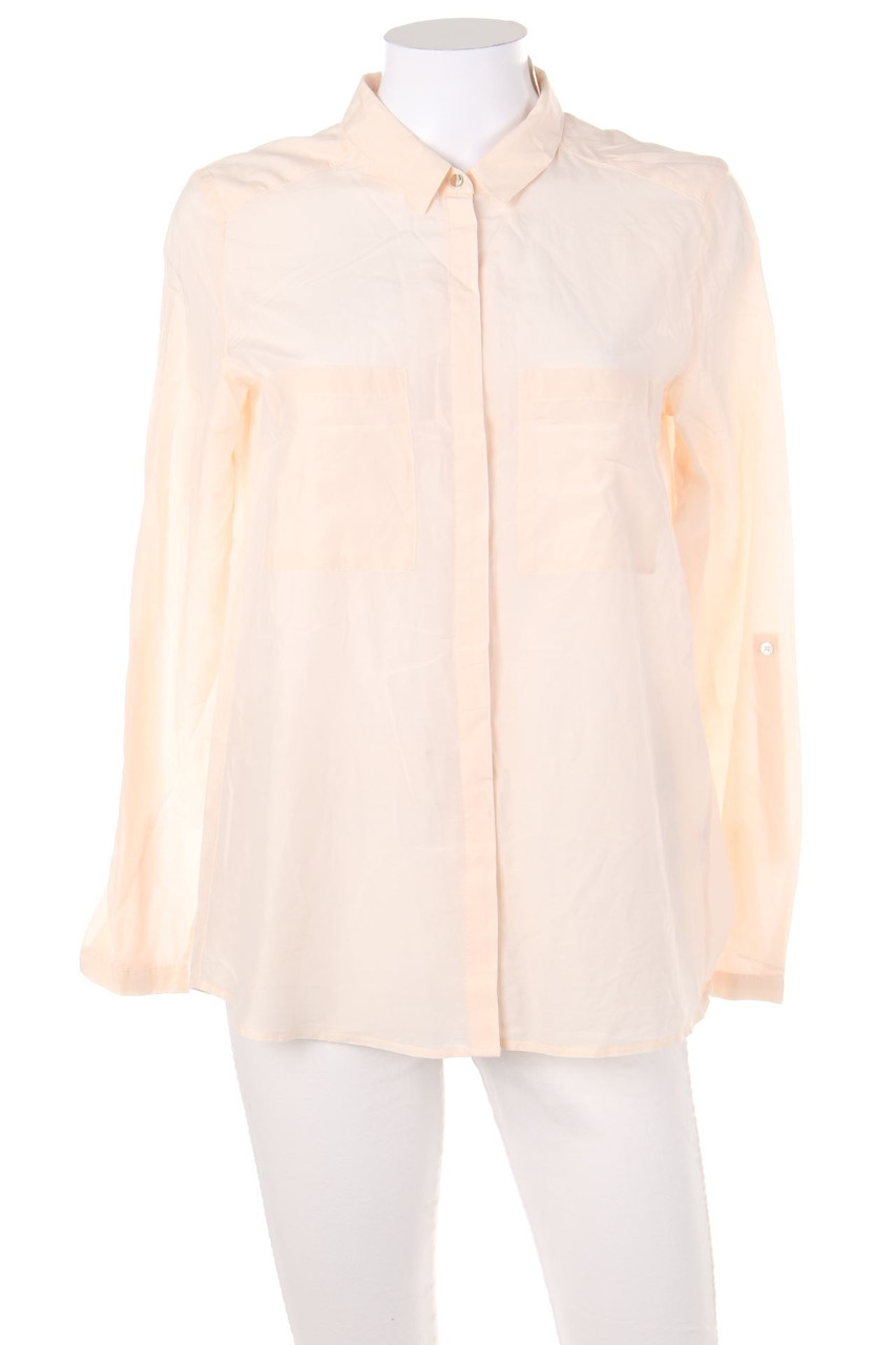 ESPRIT - Hemd-Bluse mit aufgesetzten Taschen - D 38