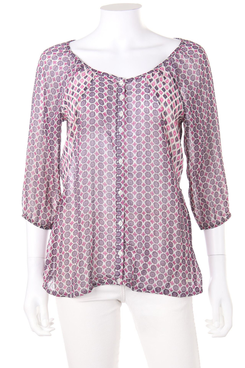 TOM TAILOR - Bluse mit 3/4-Ärmel mit Muster - D 36