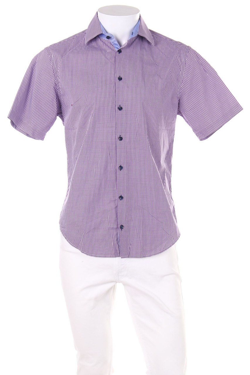 McNEAL - Kurzarm-Hemd mit Karo-Muster - 37