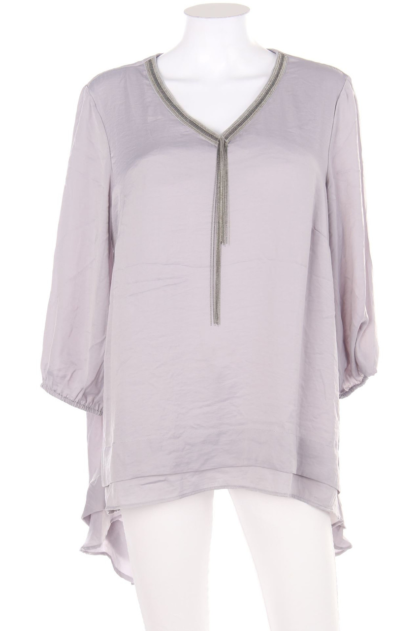 CANDA by C&A - Bluse mit Schmuckstein-Applikation mit asymmetrischem Schnitt - D 42