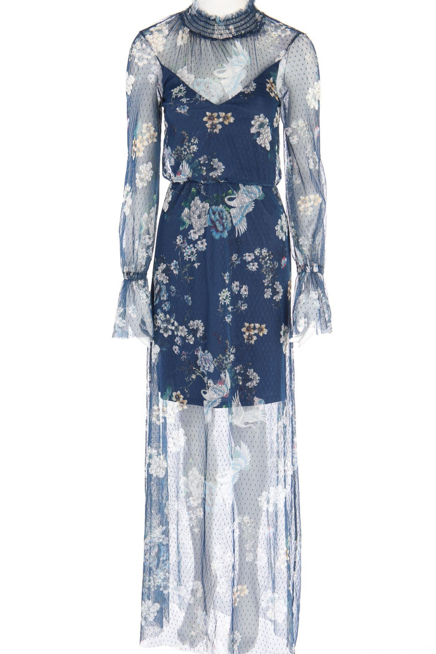 asos - Maxi-Kleid aus Mesh mit Gummizug - D 34