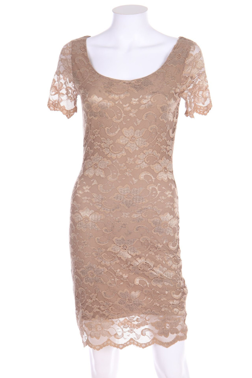 Ohne Label - Kleid aus Spitze mit Stretch - D 36