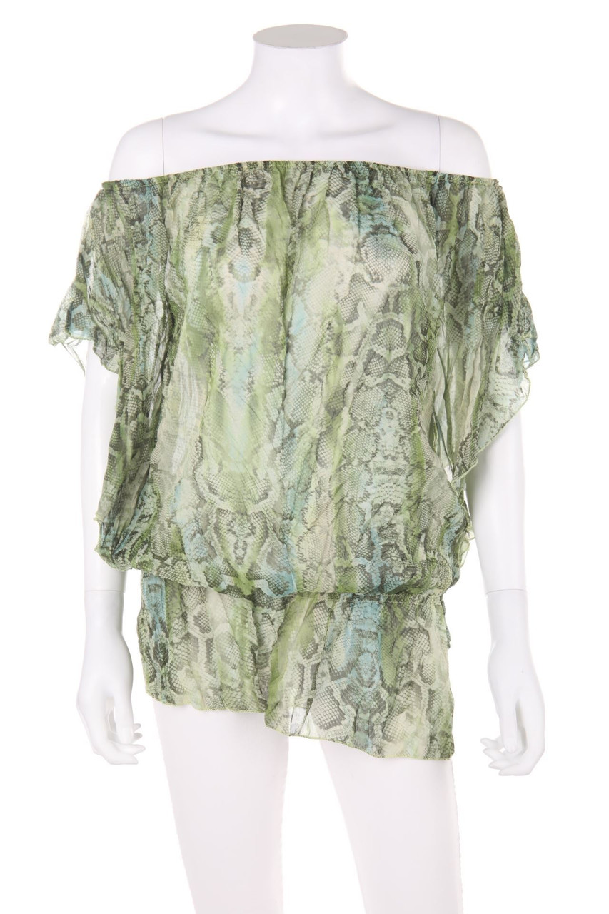 vestino - Tunika-Bluse mit Animal-Print - D 36