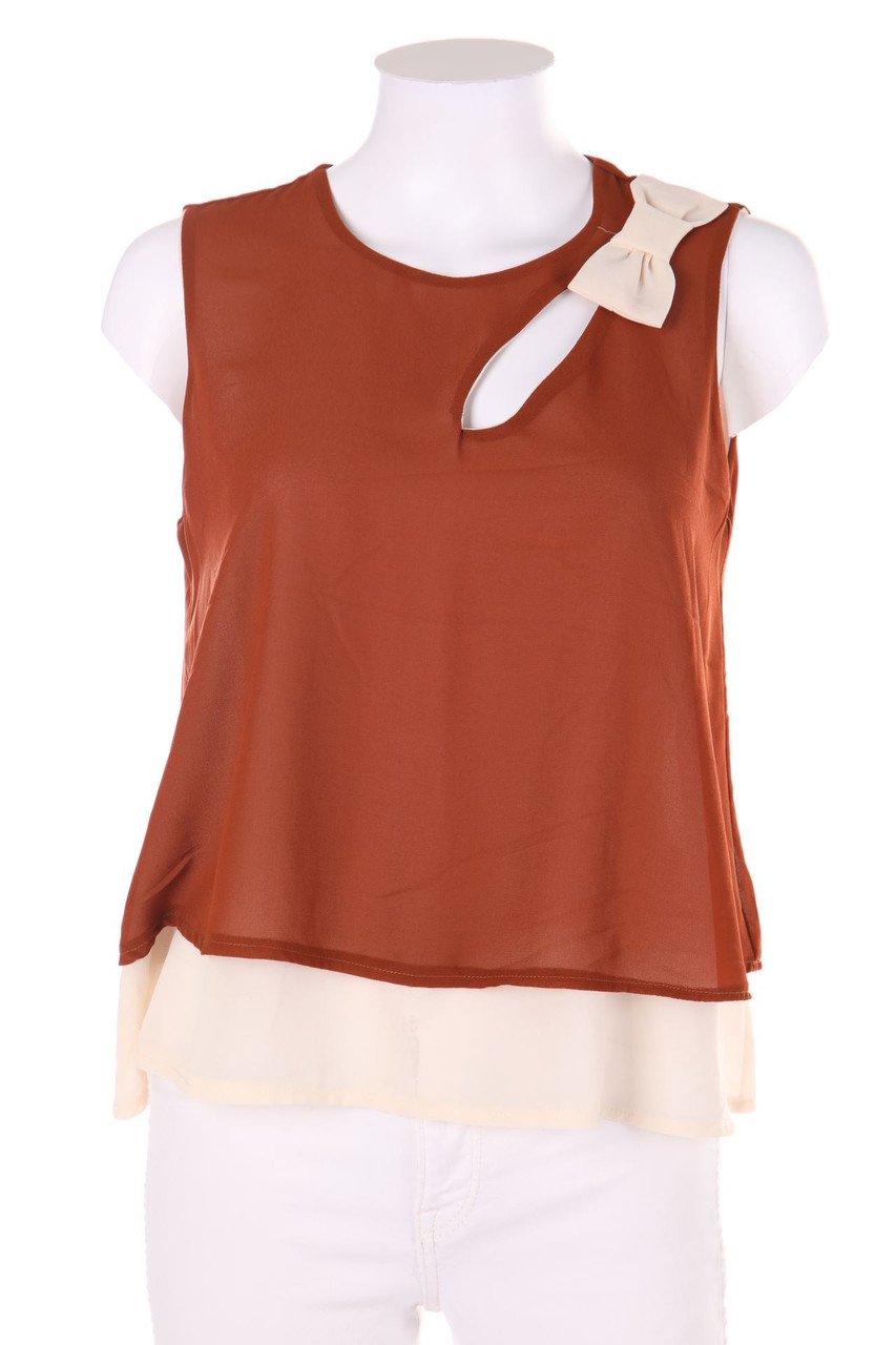 miss miss - Blusentop im Layer Look mit Schleife - S