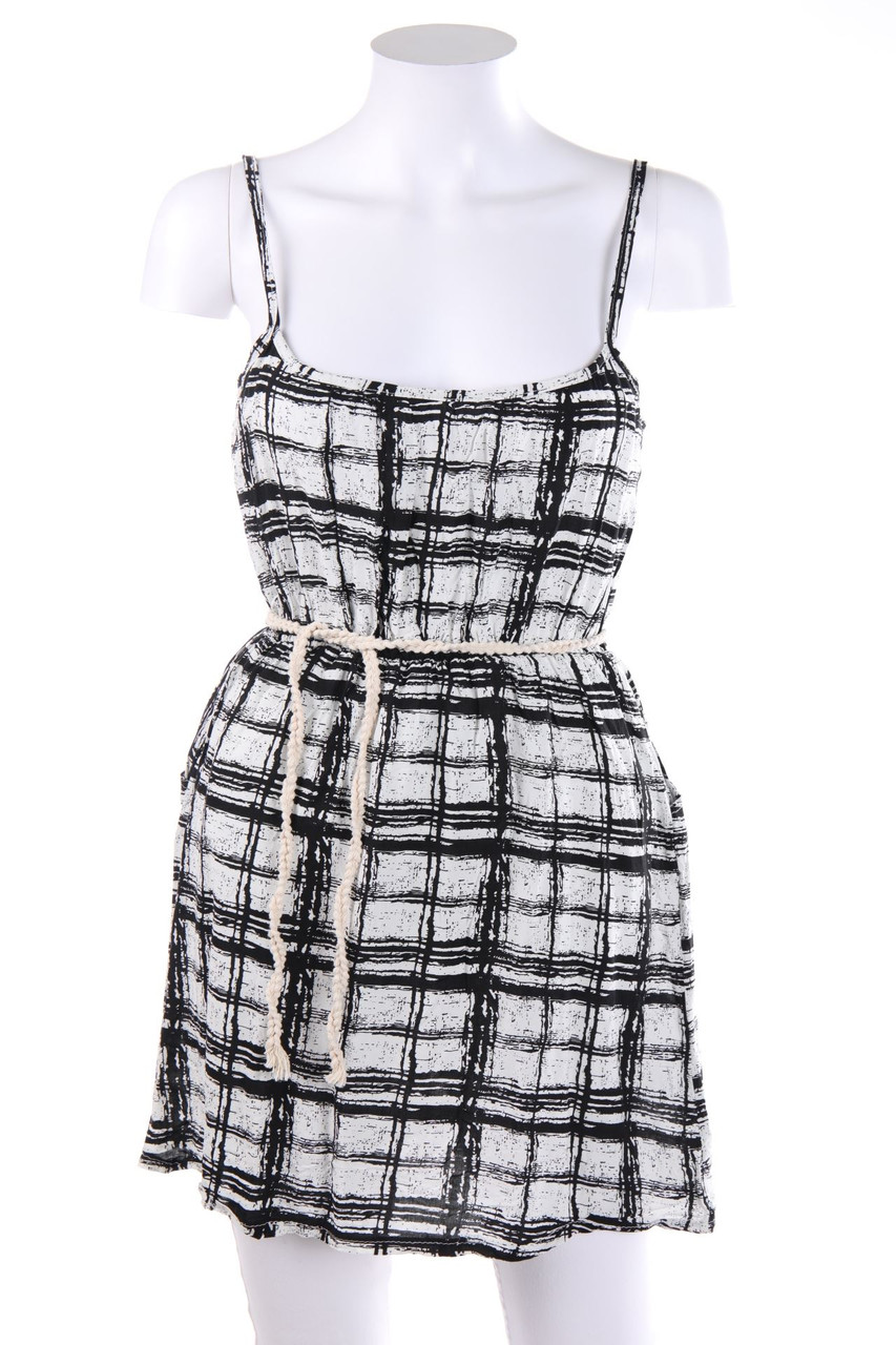 Ohne Label - Top mit Karo-Muster mit Gürtel - S