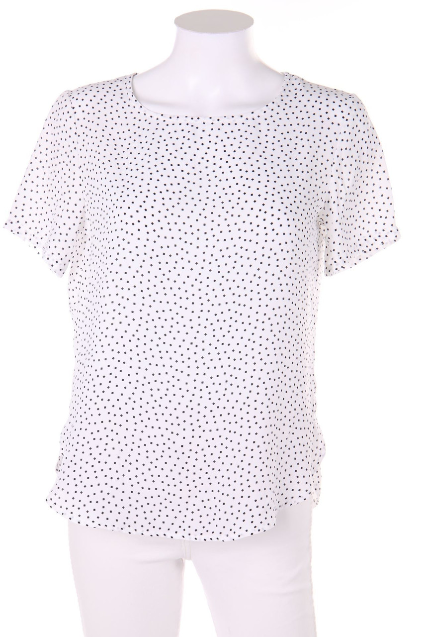 Iwie - Kurzarm-Bluse mit geometrischem Muster - D 38