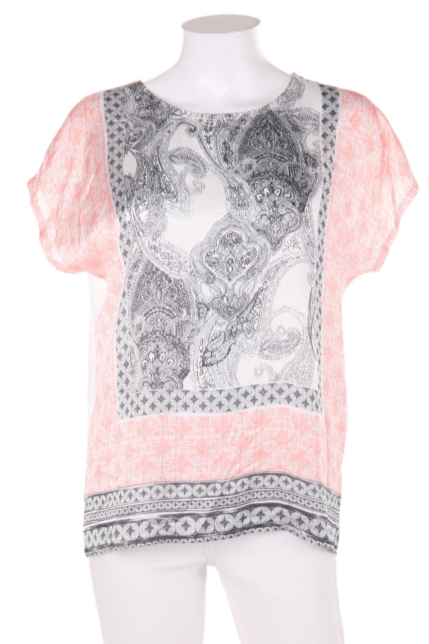 MORE & MORE - Kurzarm-Shirt mit Print - D 38