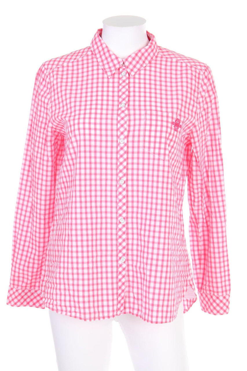 ESPRIT - Hemd-Bluse mit Karo-Muster - D 38