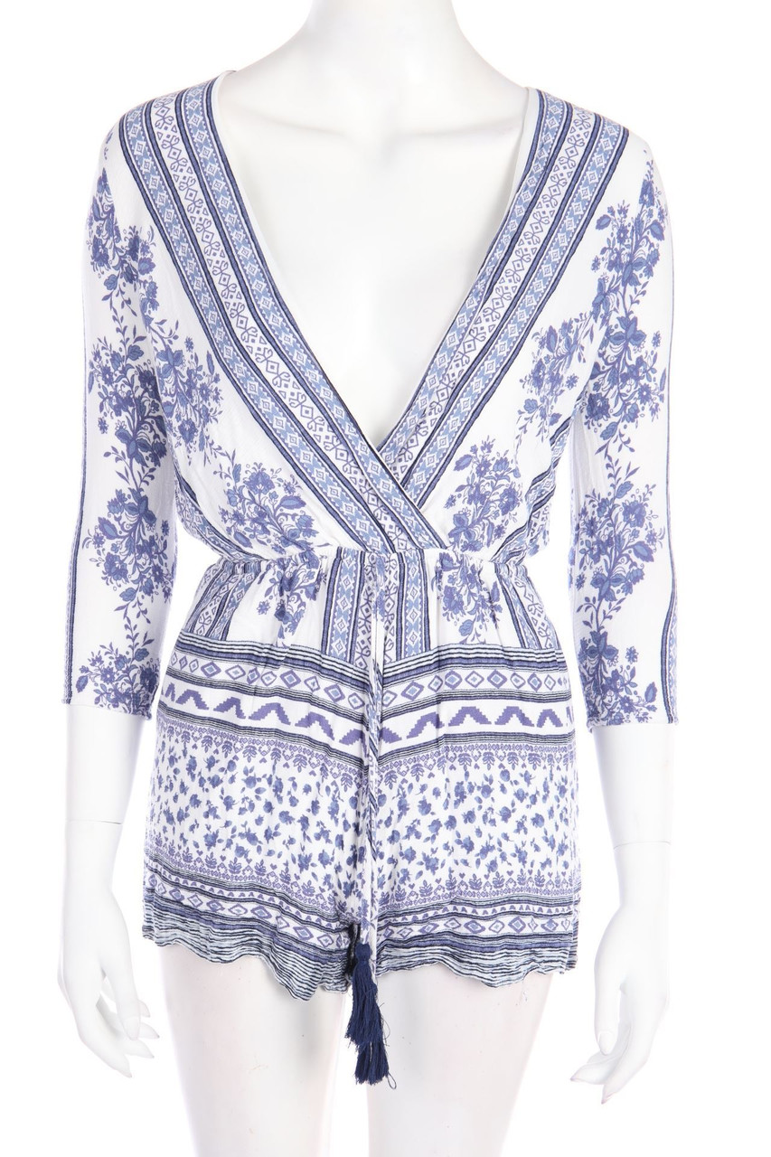 ILLA ILLA - Print-Playsuit mit Rückenausschnitt - M