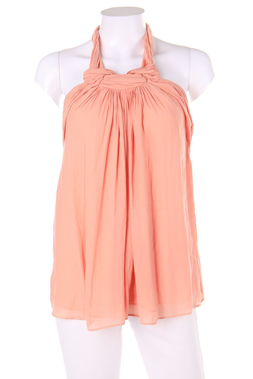 ZARA - Neckholder-Top mit Raffungen - S