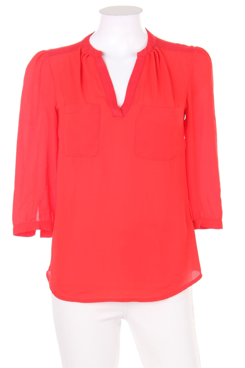 H&M - Tunika-Bluse mit aufgesetzten Taschen - D 36