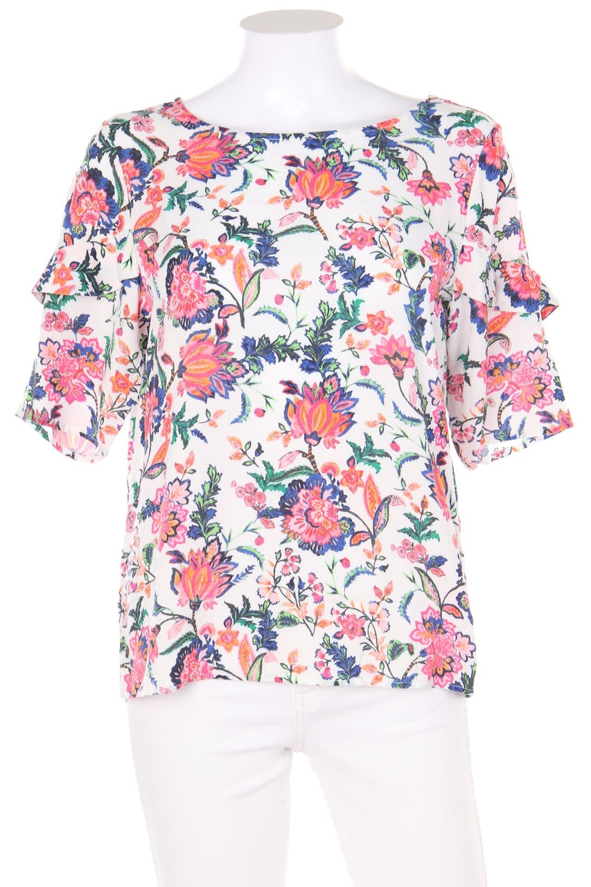 Street One - Bluse mit 3/4-Ärmel mit Blumen-Print - D 38