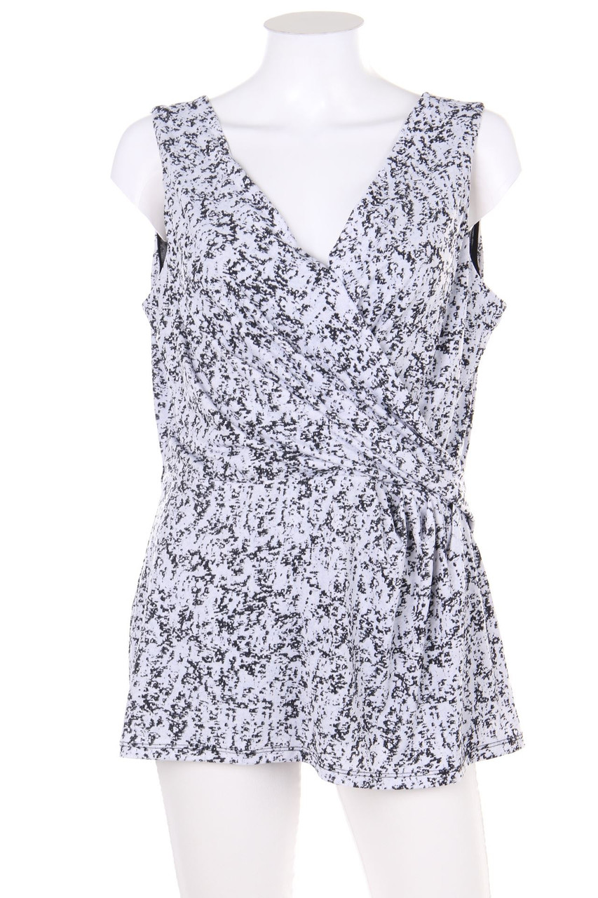 H&M - Top in Wickel-Optik mit Print - L