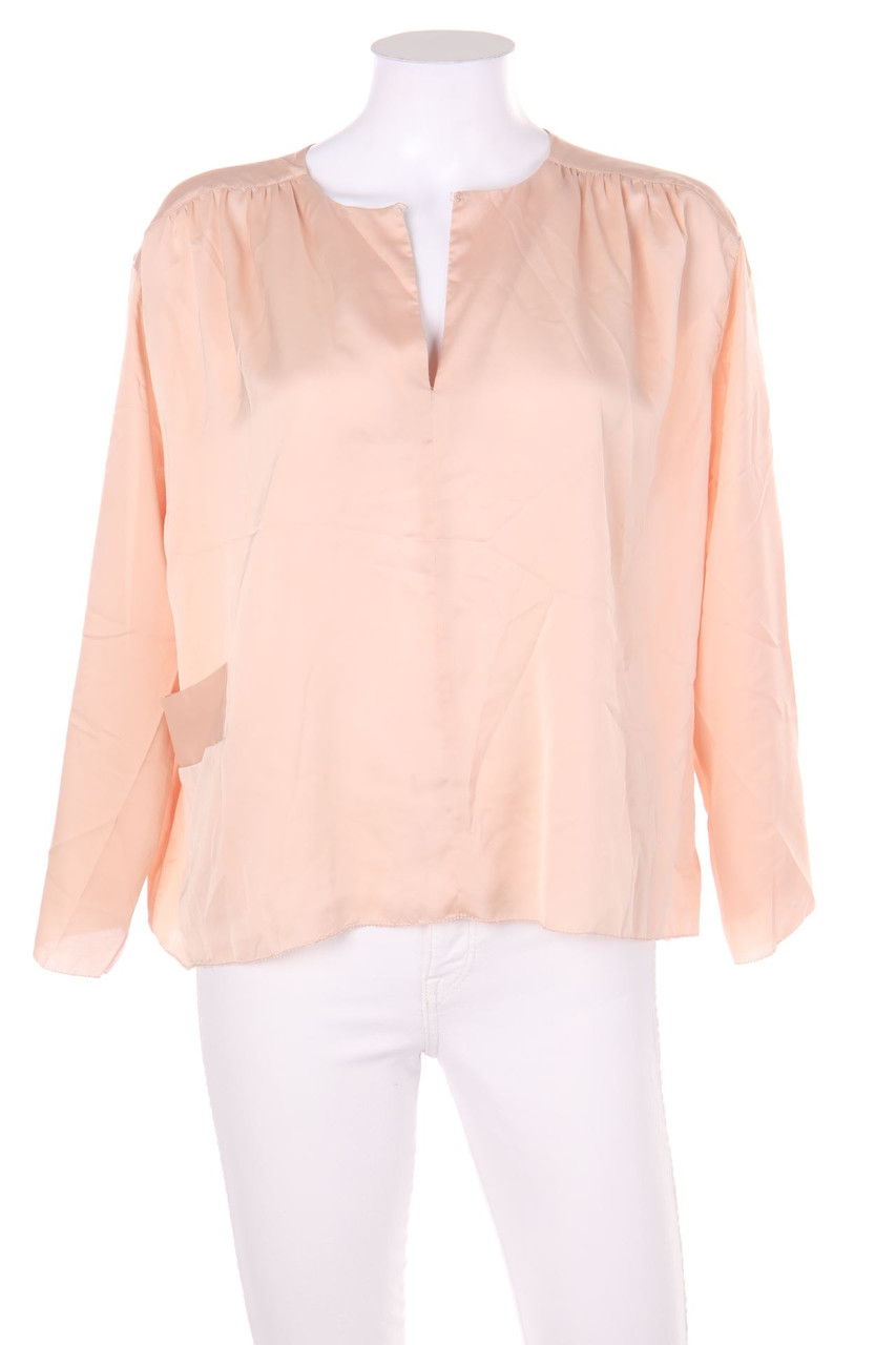 H&M - Oversize-Satin-Hemd-Bluse - D 34