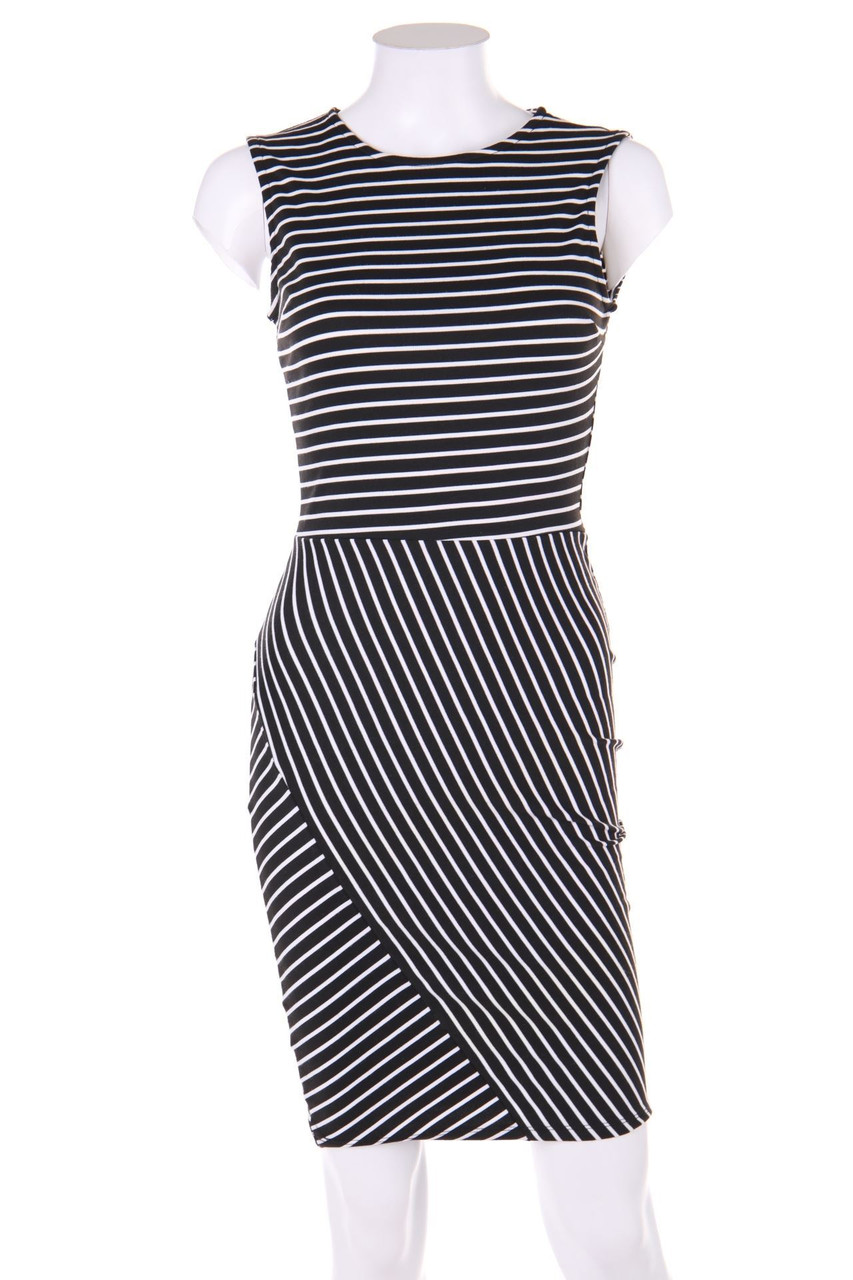 AMISU - Kleid mit Streifen - D 34