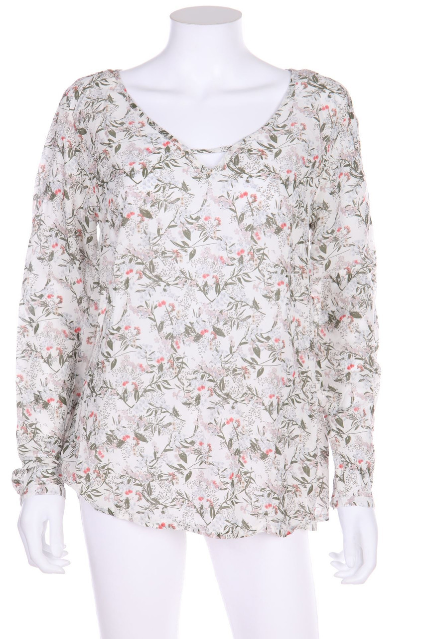 G!na - Bluse mit floralem Muster aus Viskose - D 40