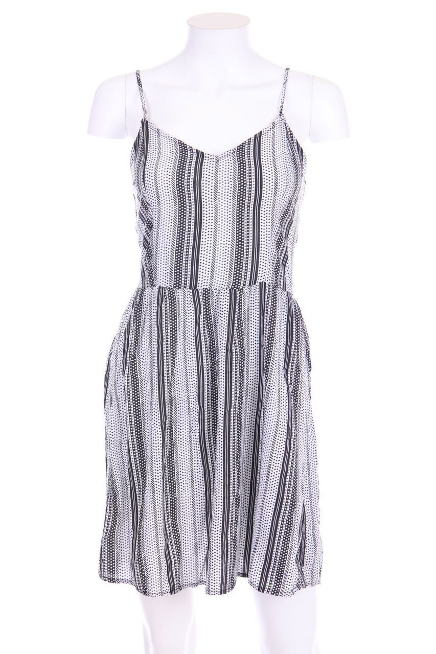 H&M DIVIDED - Streifen-Kleid mit Gummizug - D 34