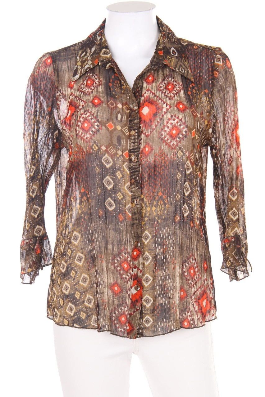 CANDA by C&A - Bluse mit 3/4-Ärmel mit Ethno-Print - D 40