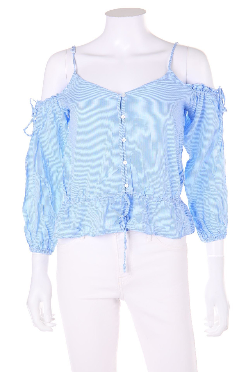 H&M DIVIDED - Carmen-Bluse mit Tunnelzug - D 36