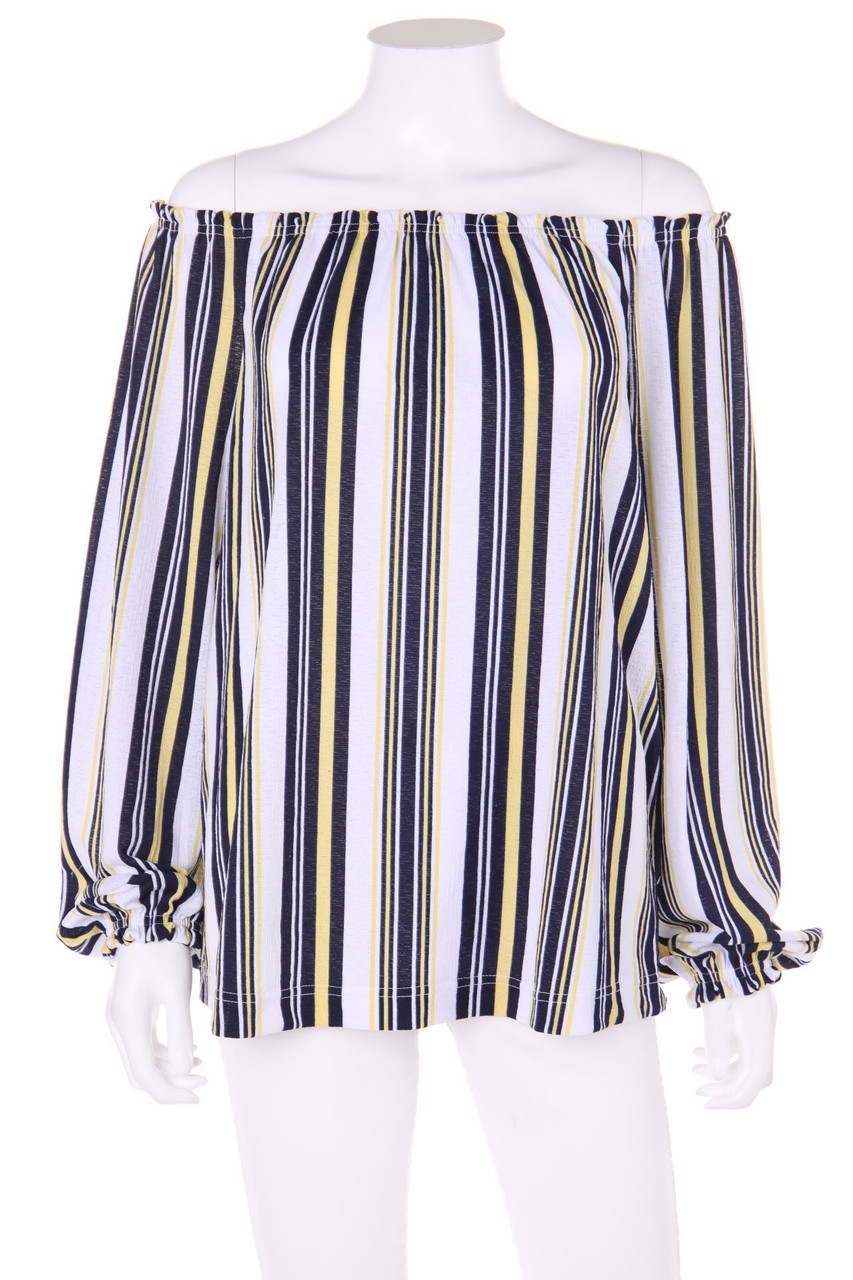 NKD - Carmen-Bluse mit Streifen - XL