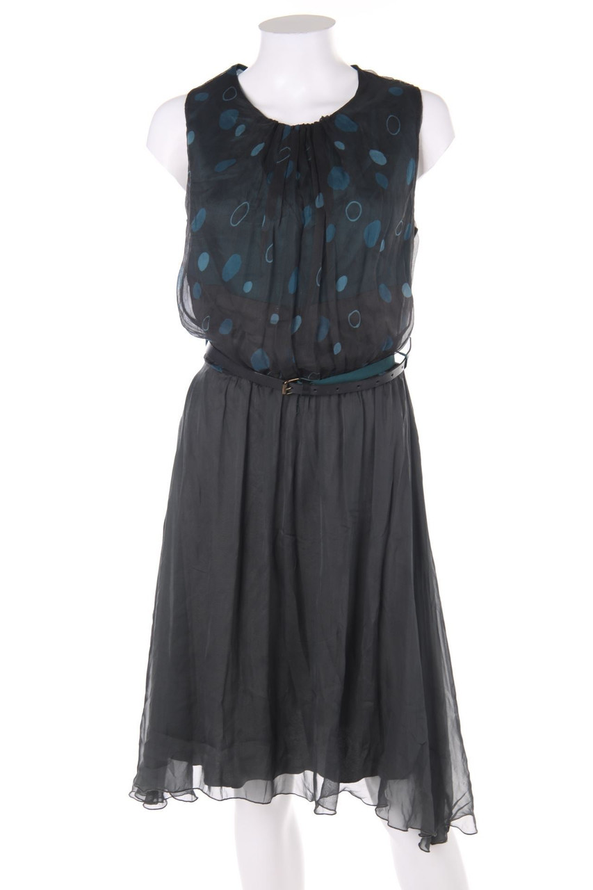 SISTE´S - Chiffon-Seidenkleid mit Gummizug - S