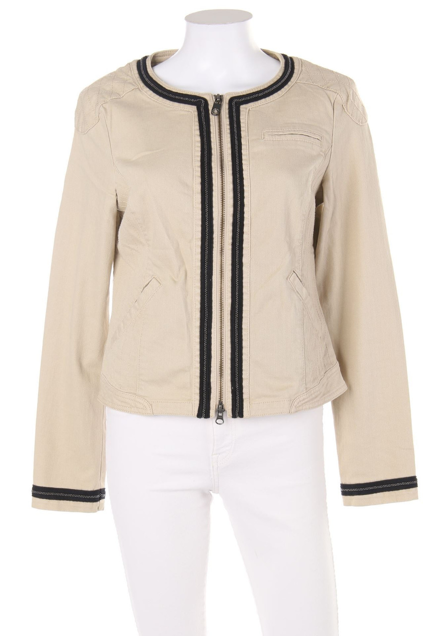 comma - Jeans-Jacke im Biker-Stil - D 36