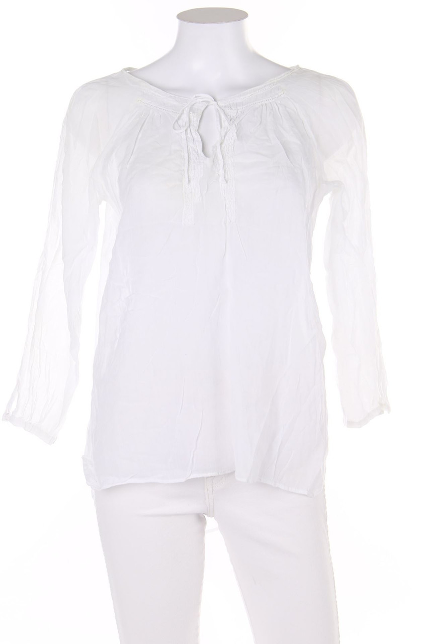 ZARA - Bluse mit Spitzen-Einsatz - M